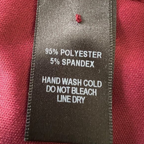 Lulus Womens Last Love Song Burgundy Tie Waist Dress Bell Sleeves size Small - Picture 12 of 14